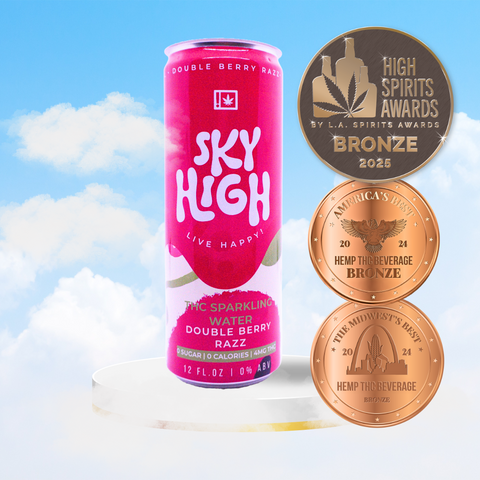 Sky Water Double Berry Razz | 4mg THC