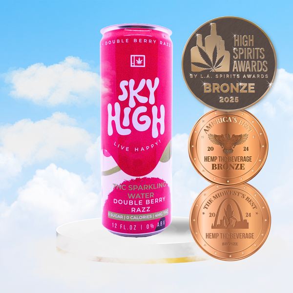 Sky Water Double Berry Razz | 4mg THC | 4- Pack