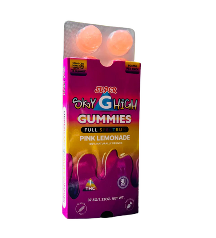 Super G | Pink Lemonade Gummies | THC,CBD, CBG