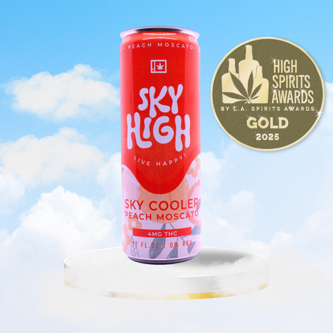Sky Cooler Peach Moscato | 4mg THC